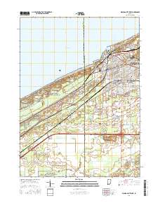 Michigan City West 2016 topographic map thumbnail