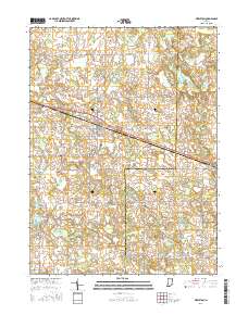 Pierceton 2016 topographic map thumbnail