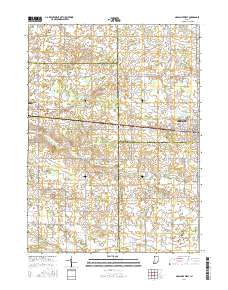 Nappanee West 2016 topographic map thumbnail