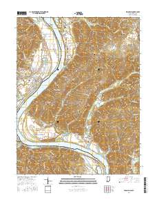 Rising Sun 2016 topographic map thumbnail