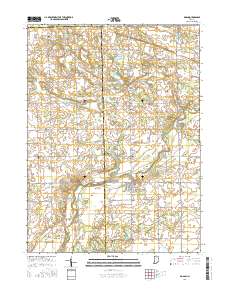 Roann 2016 topographic map thumbnail
