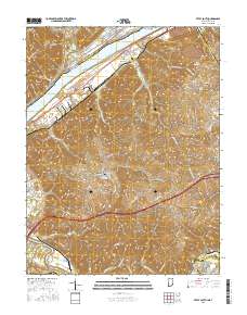 Vevay South 2016 topographic map thumbnail