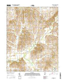 Wadesville 2016 topographic map thumbnail