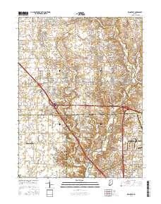 Zionsville 2016 topographic map thumbnail