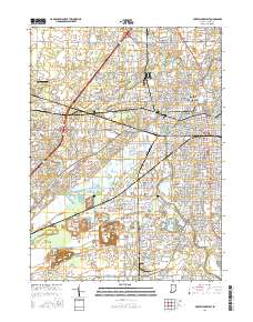 Fort Wayne West 2016 topographic map thumbnail