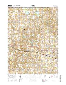 Lorane 2016 topographic map thumbnail
