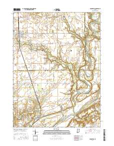 Brookston 2016 topographic map thumbnail