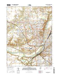 Lafayette West 2016 topographic map thumbnail