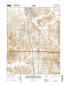 Haubstadt 2016 topographic map thumbnail