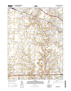 Brownsburg 2016 topographic map thumbnail