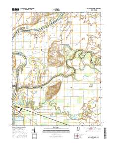 East Mount Carmel 2016 topographic map thumbnail