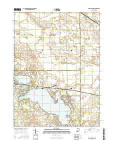 Lake Wawasee 2016 topographic map thumbnail