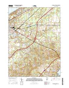 Michigan City East 2016 topographic map thumbnail