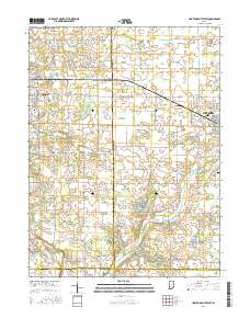 Hartford City West 2016 topographic map thumbnail