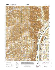 Lanesville 2016 topographic map thumbnail