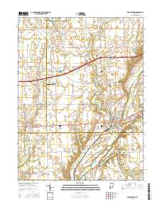 Knightstown 2016 topographic map thumbnail