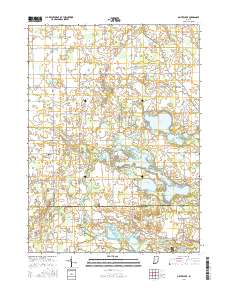 Oliver Lake 2016 topographic map thumbnail