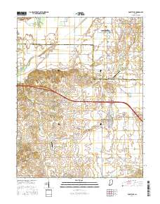 Poseyville 2016 topographic map thumbnail