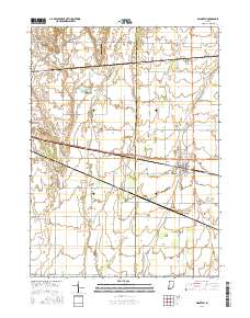 Wanatah 2016 topographic map thumbnail