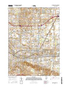 South Bend East 2016 topographic map thumbnail