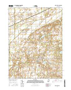 North Liberty 2016 topographic map thumbnail
