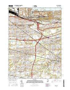 Gary 2016 topographic map thumbnail
