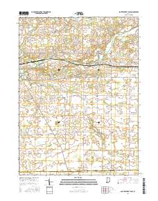 South Whitley East 2016 topographic map thumbnail