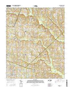 Angier 2016 topographic map thumbnail