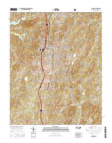 Asheboro 2016 topographic map thumbnail