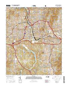 Asheville 2016 topographic map thumbnail