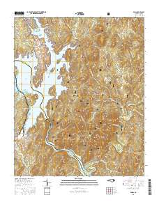Badin 2016 topographic map thumbnail