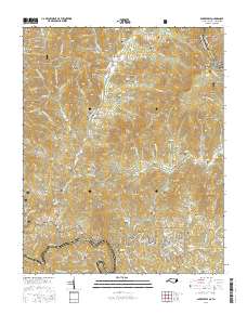 Bakersville 2016 topographic map thumbnail