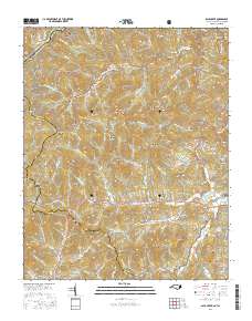 Bald Creek 2016 topographic map thumbnail