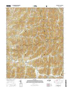 Barnardsville 2016 topographic map thumbnail