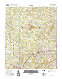 Bessemer City 2016 topographic map thumbnail
