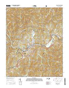 Bryson City 2016 topographic map thumbnail