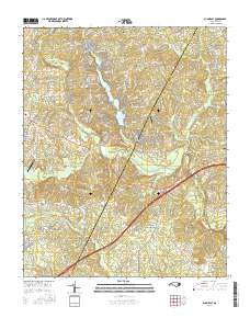 Bunn East 2016 topographic map thumbnail