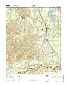 Bunnlevel 2016 topographic map thumbnail