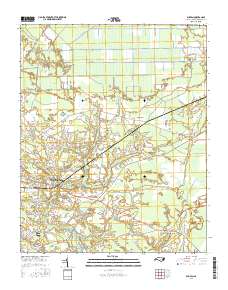 Bunyan 2016 topographic map thumbnail
