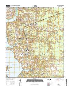 Camp Lejeune 2016 topographic map thumbnail