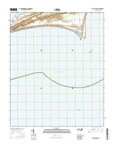 Cape Hatteras 2016 topographic map thumbnail