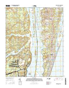 Carolina Beach 2016 topographic map thumbnail