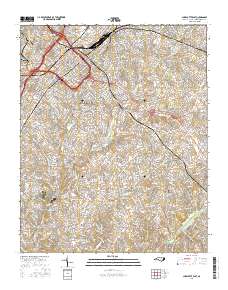 Charlotte East 2016 topographic map thumbnail