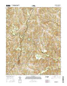 Cooleemee 2016 topographic map thumbnail