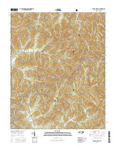 Craggy Pinnacle 2016 topographic map thumbnail