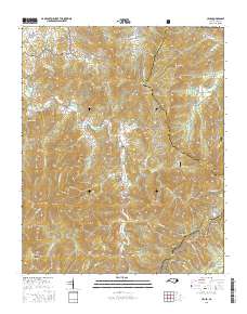 Cruso 2016 topographic map thumbnail