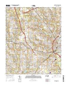 Fayetteville 2016 topographic map thumbnail