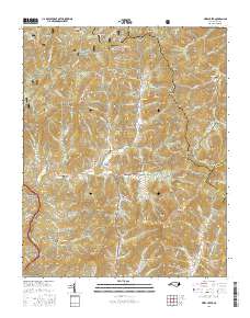 Fines Creek 2016 topographic map thumbnail