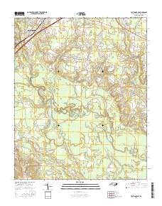 Four Oaks NE 2016 topographic map thumbnail