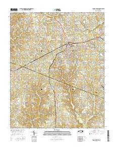 Fuquay-Varina 2016 topographic map thumbnail